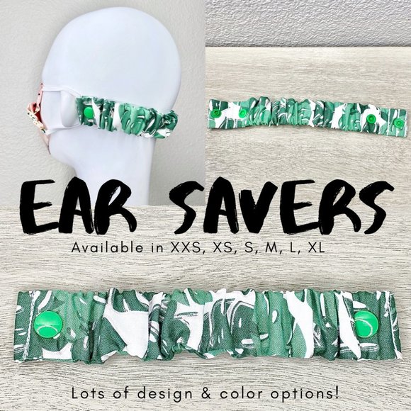 THE BEST EAR SAVERS Multiple Sizes Tropical Leaves - Picture 1 of 4
